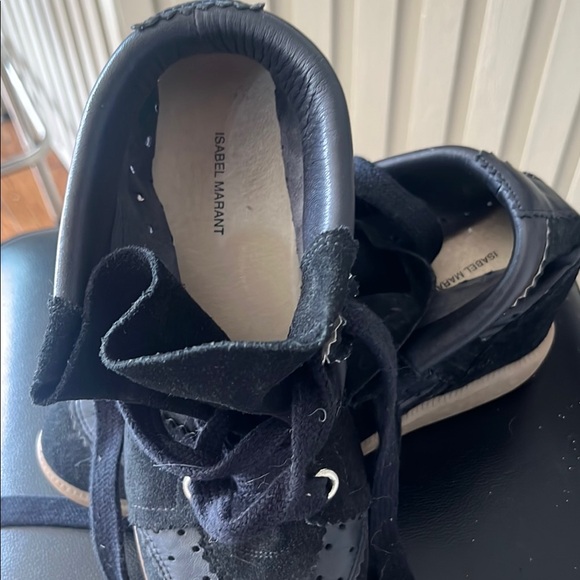 "Isabel Marat Bobby suede calf leather" Black High-Top leather Sneakers - Picture 14 of 16